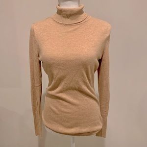 Worthington Turtleneck Sweater in Camel